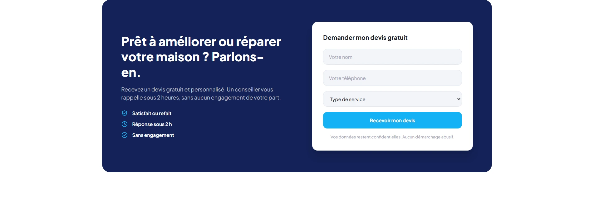 Site Vitrine pour une Plateforme de Services à Domicile - Services à Domicile, aperçu 10 du site vitrine, création site web Mons | Digitalova